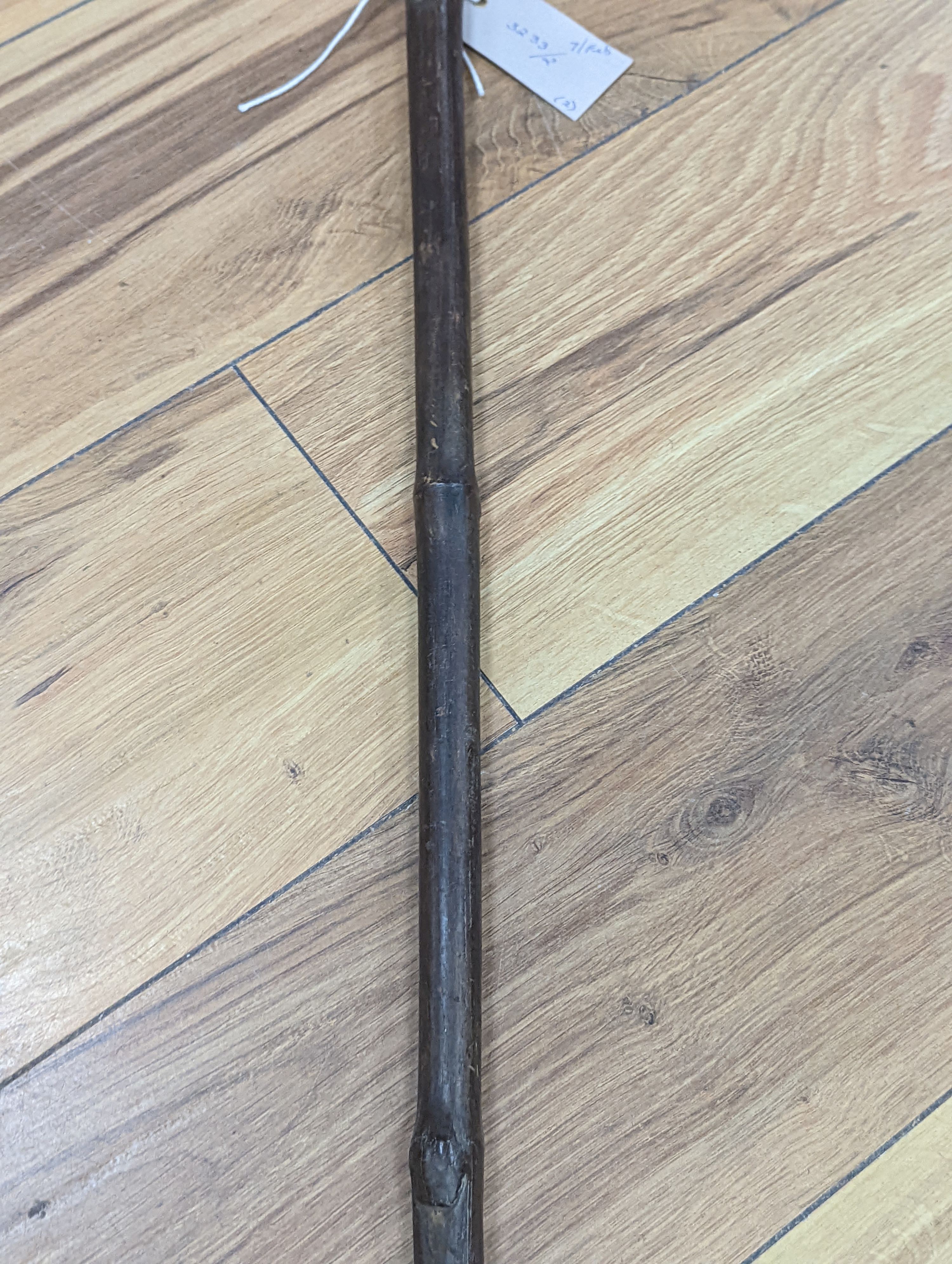 Two East Africa, Transvaal (Zululand) spears, 236cm